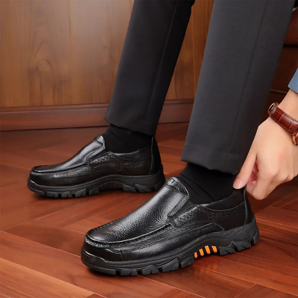 LuganoWalk | Orthopädischer Slip-On Herrenschuh aus Rindsleder